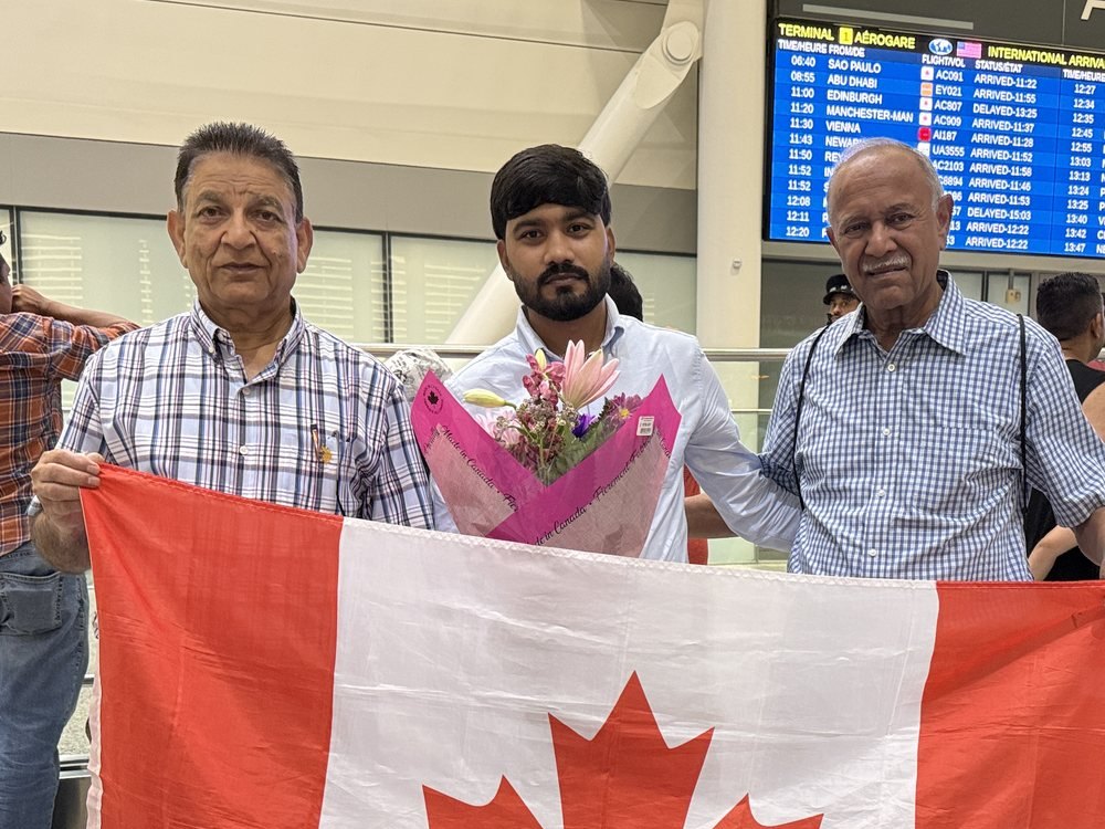 Patras Masih arriving in Canada
